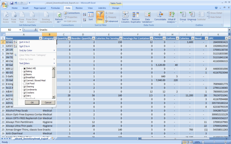 Stocktake Spreadsheet — db-excel.com