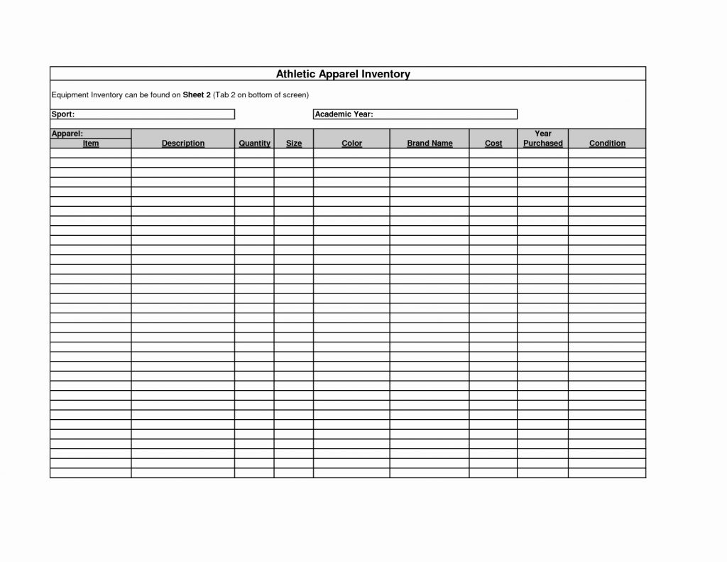 Store Inventory Spreadsheet For Clothing Inventory Spreadsheet Personal Excel Sheet Store Invoice
