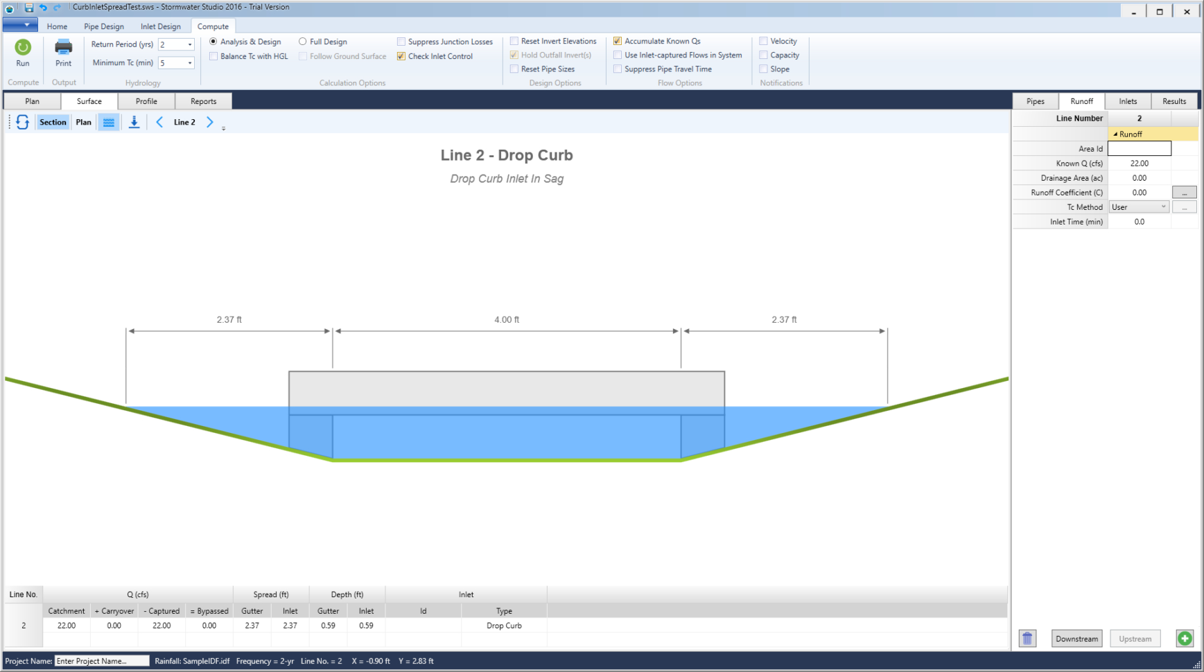 Storm Drain Pipe Sizing Spreadsheet In Storm Sewer Design Software ...