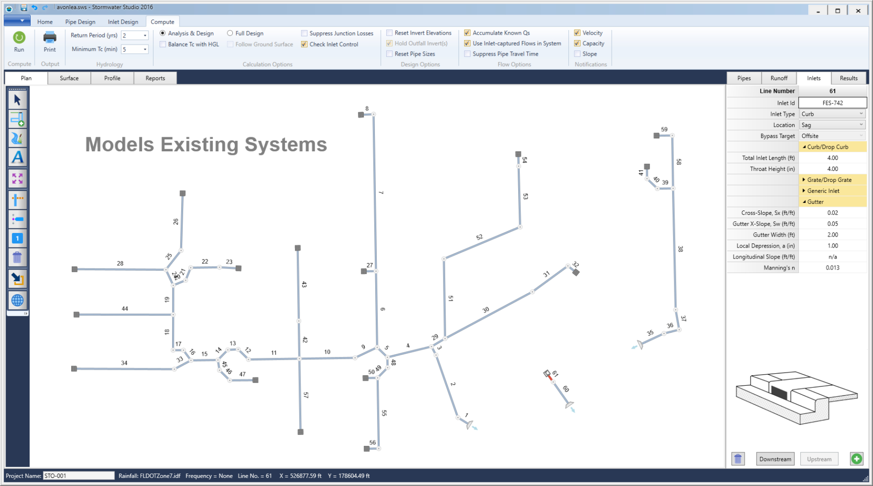 Stormwater Drainage Design Spreadsheet Inside Storm Sewer Design Software  Stormwater Modeling  Stormwater Studio