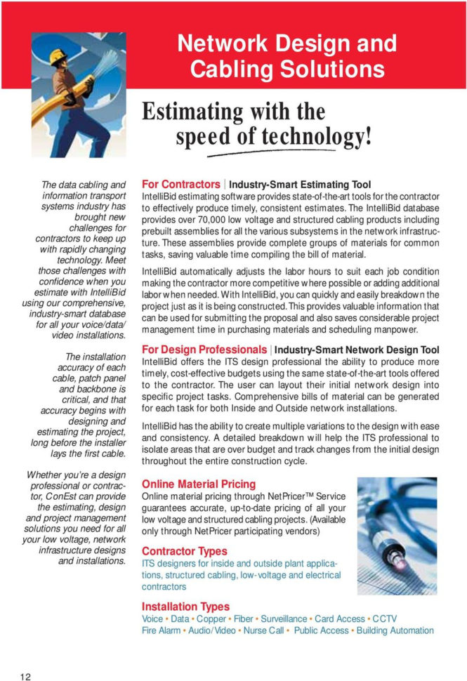 Structured Cabling Estimating Spreadsheet With Regard To Estimating Construction Management Software. For Electrical, Low Structured Cabling Estimating Spreadsheet With Regard To Estimating Construction Management Software. For Electrical, Low