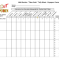 Tally Spreadsheet For Cash Drawer Tally Sheet Template  Glendale Community Document Template