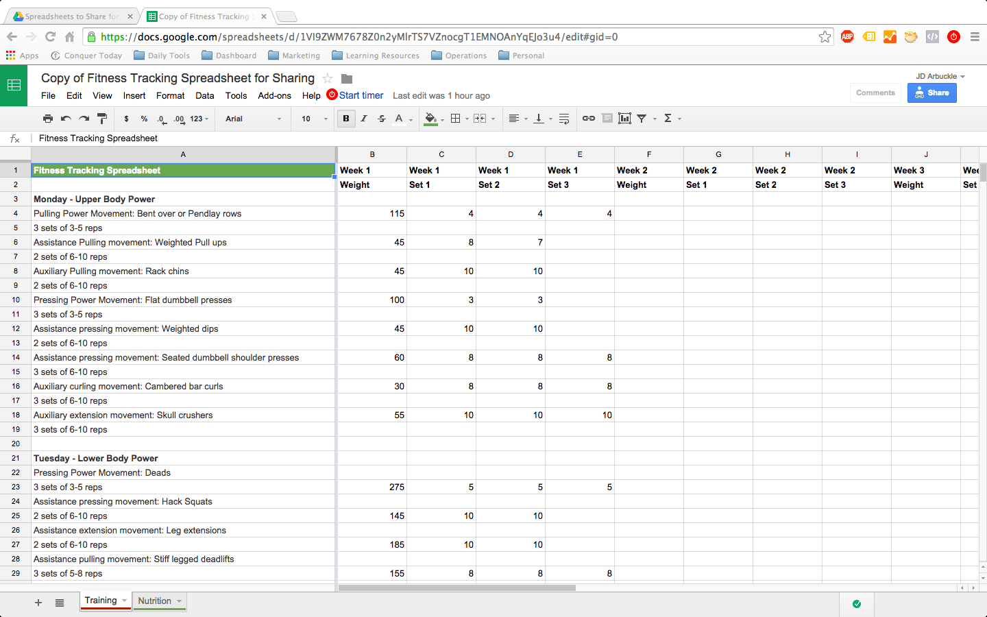 project manager excel template