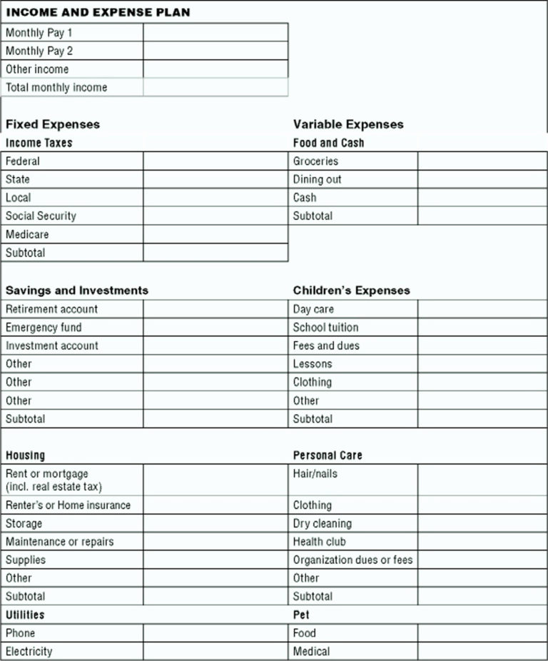 Tax Expenses Spreadsheet regarding Tax Template For Expenses Small