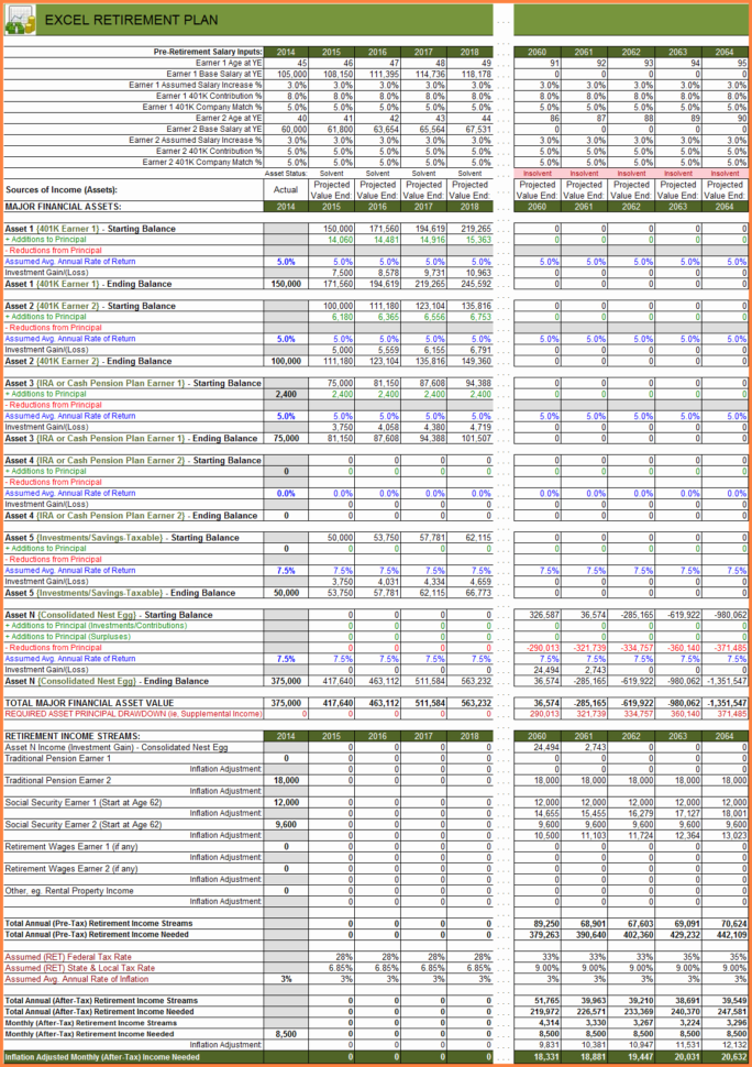 Tax Planning Spreadsheet Inside Tax Planning Spreadsheet And 10 Retirement Planning Spreadsheet