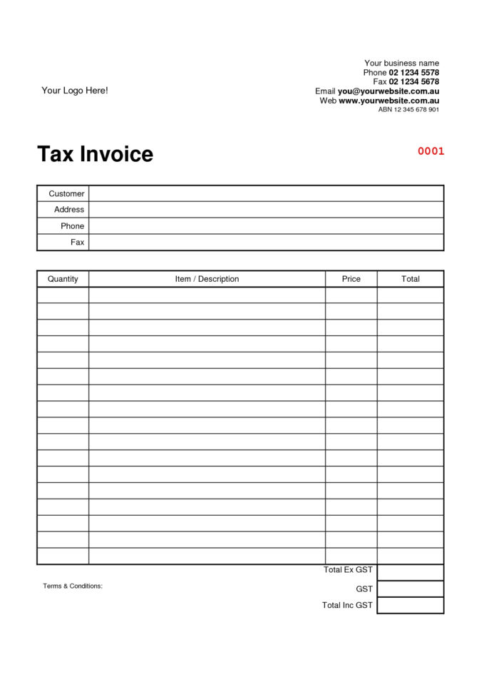 Tax Spreadsheet Templates Australia For Example Of Taxs Free Invoice Template Australia Australian Best
