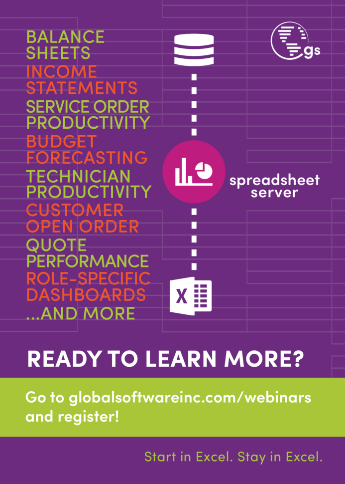 Technician Productivity Spreadsheet With Global Software Flyers On Behance