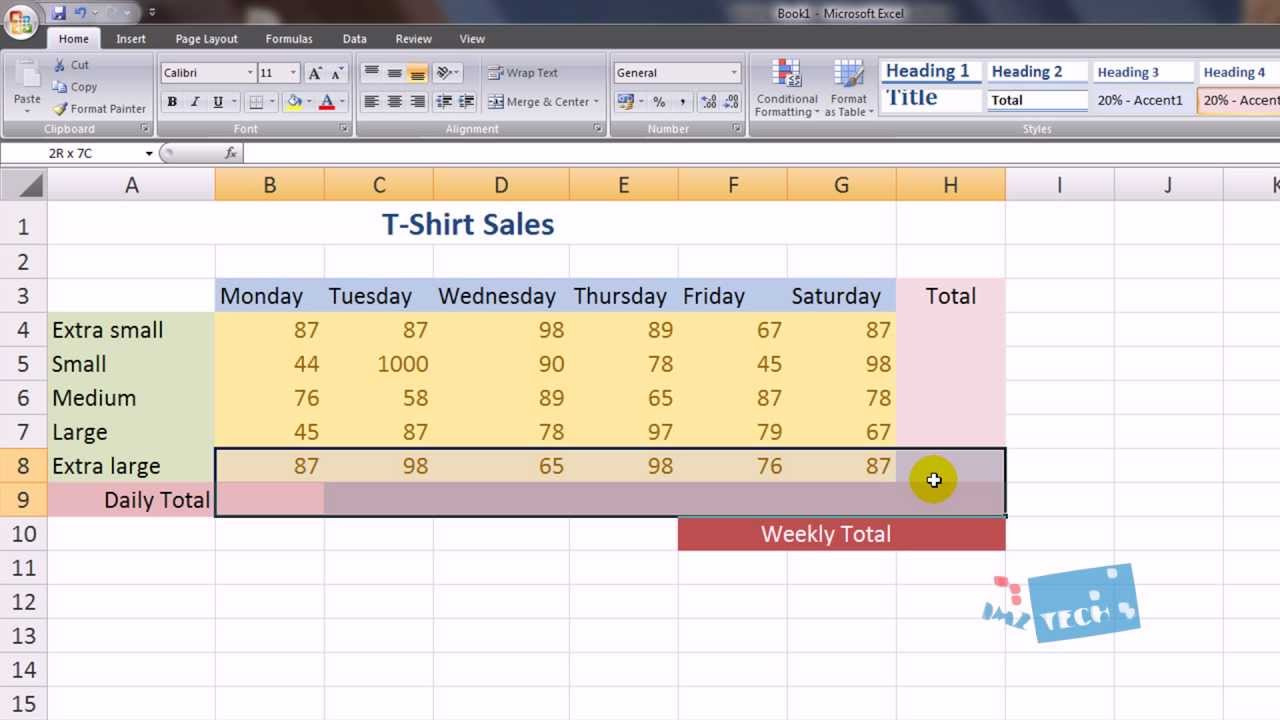 Test Excel Spreadsheet for Basic Excel Spreadsheet Test