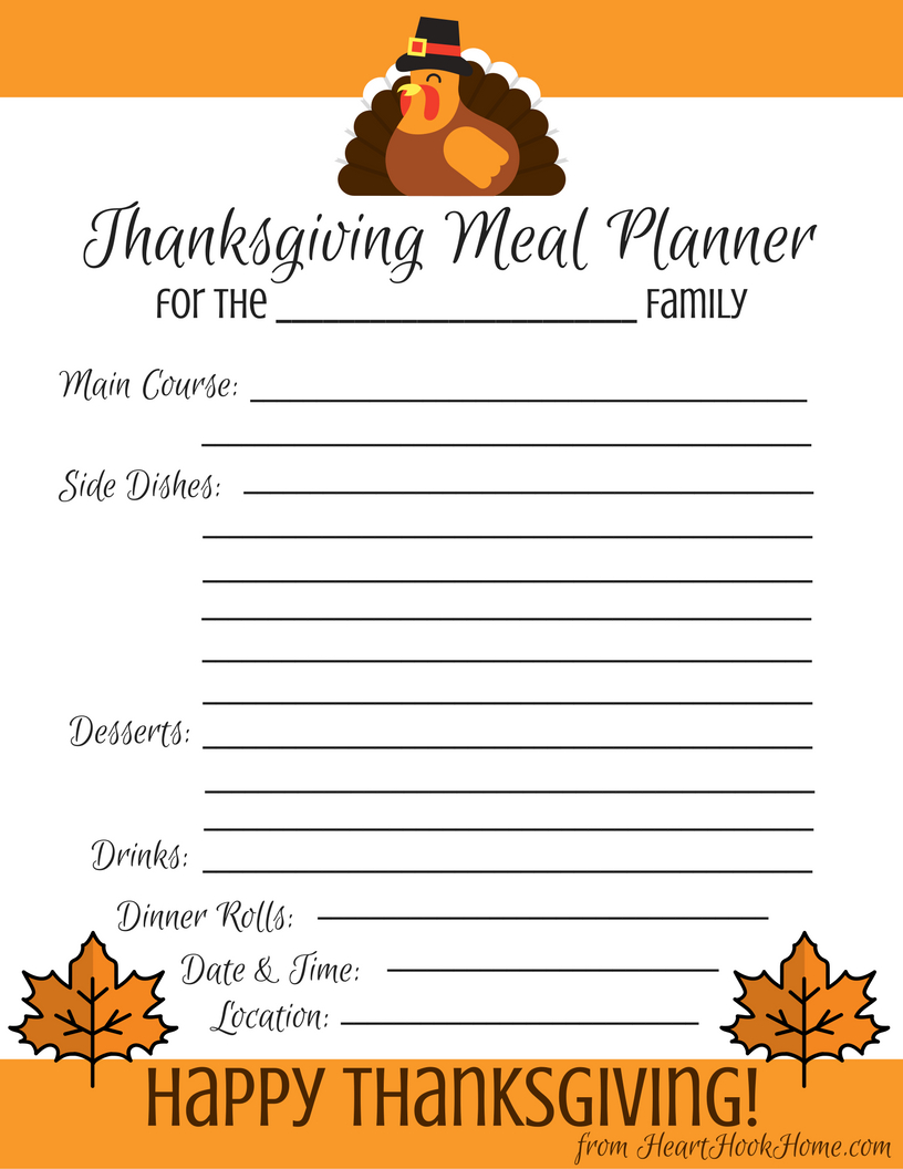 Thanksgiving Dinner Spreadsheet Within Thanksgiving Meal Planner Free 