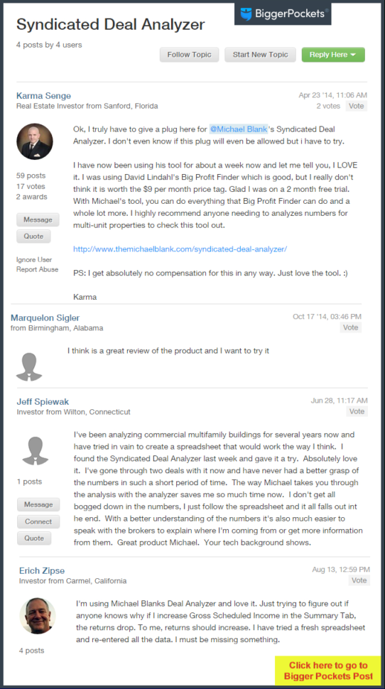 Thans Deal Analyzer Spreadsheet With Syndicated Deal Analyzer  Apartment Building Investing With Michael