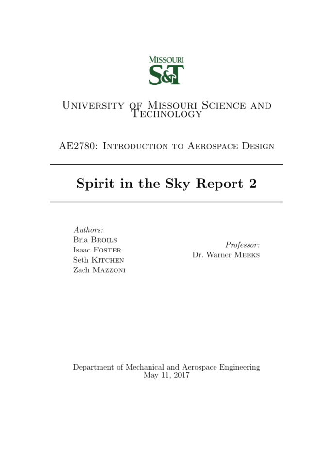 Thrust Block Design Spreadsheet Within Pdf Design Of An Rc Aircraft