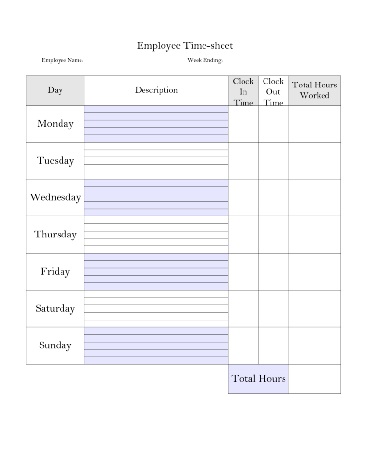 Time Card Spreadsheet Throughout Time Tracking Spreadsheet And Printable Weekly Time Sheet Printable