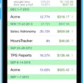 Time In Lieu Tracking Spreadsheet Throughout Hourstracker ® Time Tracking App For Iphone And Android