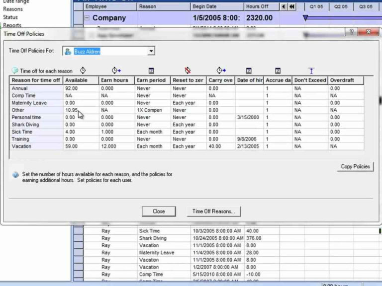 Time Off Accrual Spreadsheet for Sick Leave Accrual Spreadsheet ...