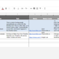 Timeline Spreadsheet With About