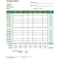 Timesheet Spreadsheet Template Excel Regarding 40 Free Timesheet / Time Card Templates  Template Lab