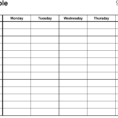 Timetable Spreadsheet Pertaining To Timetables As Free Printable Templates For Microsoft Excel