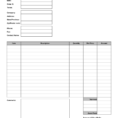 To Do List Spreadsheet Pertaining To Free Printable Service Invoice Template And Free Printable Invoice