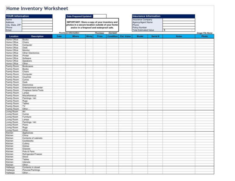 Tool Room Inventory Spreadsheet — db-excel.com