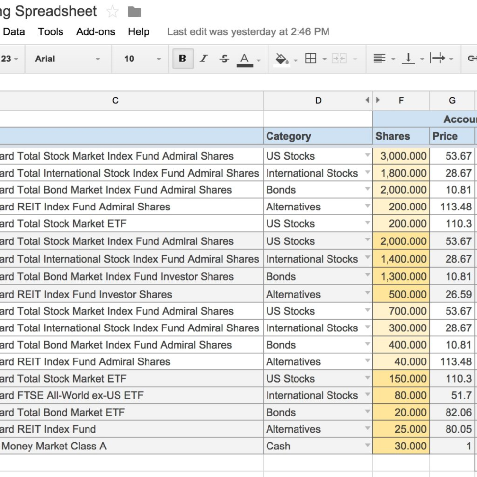 Investment Tracking Tool