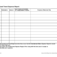 Travel Expense Spreadsheet With Regard To Detailed Expense Report Template And Itemized Travel Expense Report