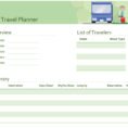 Travel Planner Excel Spreadsheet Regarding Itineraries  Office