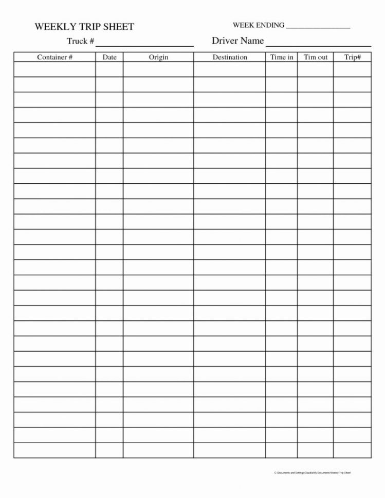 Trucking Mileage Spreadsheet Within Ifta Spreadsheet Trucking Luxury Trip Sheets Template Baskanai