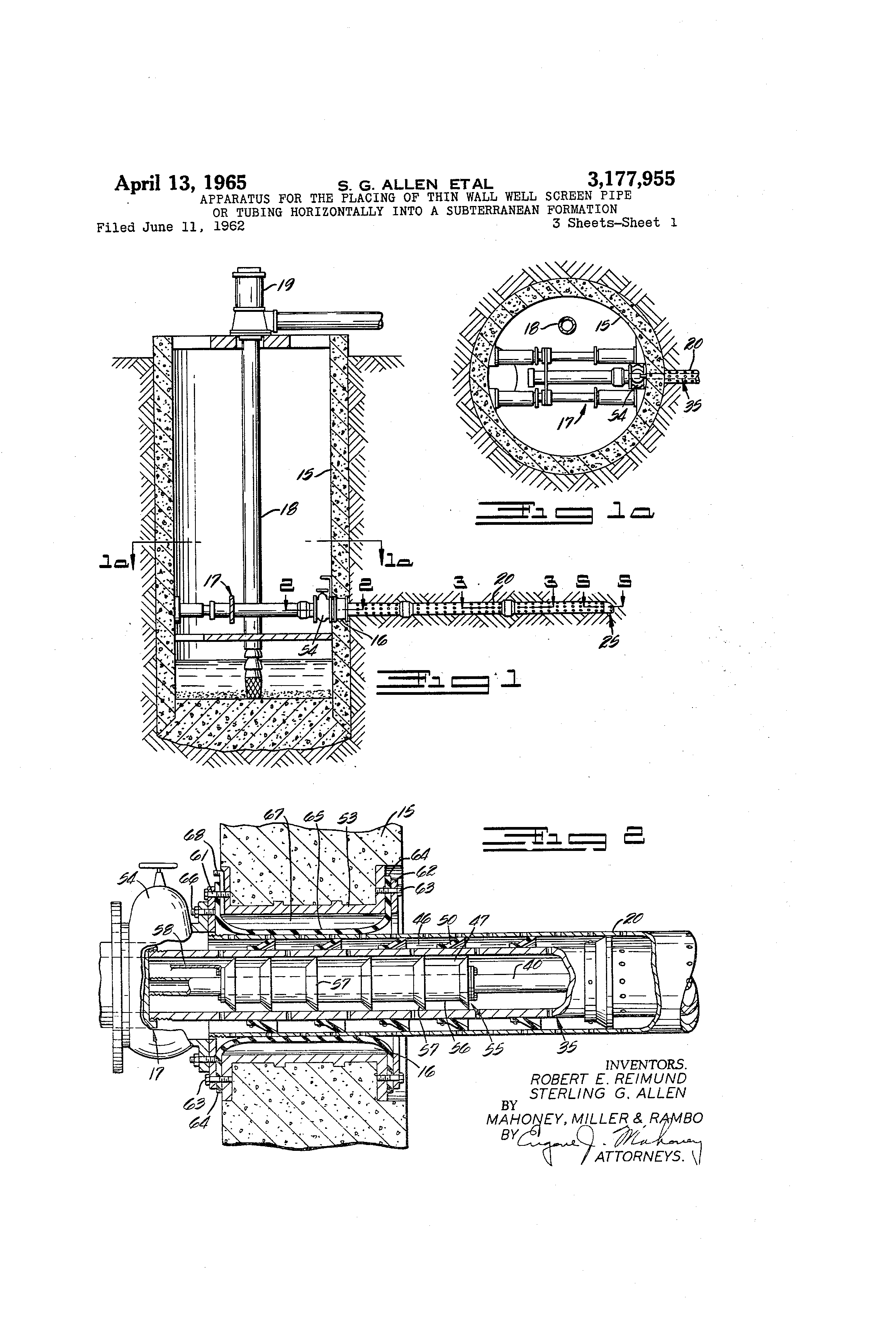 Tubing Tally Spreadsheet Throughout Patent Us3177955  Apparatus For The Placing Of Thin Wall Well
