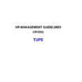 Tupe Due Diligence Spreadsheet in Hr Management Guidelines Hr/d02 Tupe  Pdf