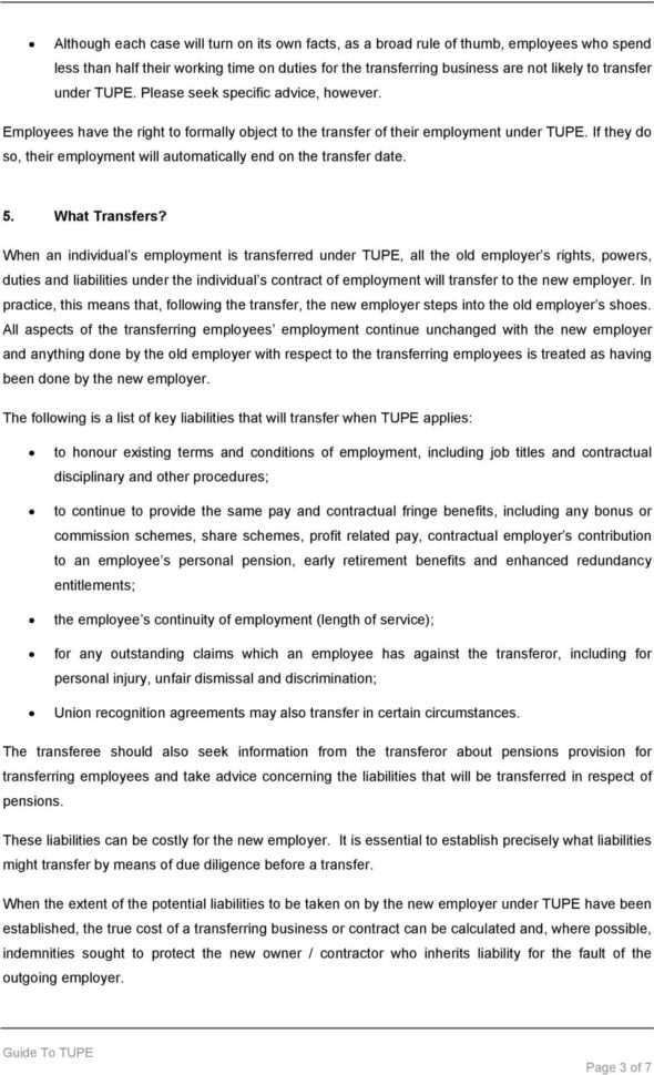 Tupe Due Diligence Spreadsheet Inside Tupe : The Transfer Of Undertakings Protection Of Employment