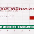 Understanding Spreadsheets Intended For Pdf] Understanding Basic Statistics With Spreadsheets Popular Online