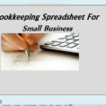 Up2Date Bookkeeping Spreadsheet In Easy Up2Date Bookkeeping Spreadsheet For Small Business  Video