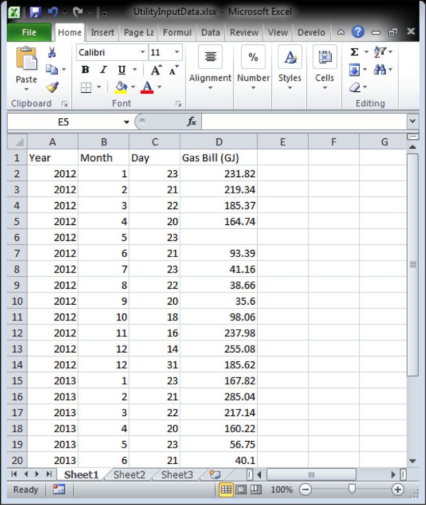 Utility Bill Analysis Spreadsheet Inside Heatspring Magazine – How To Normalize Energy Consumption For