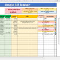 Utility Bill Tracking Spreadsheet In Bill Tracker Spreadsheet  Resourcesaver