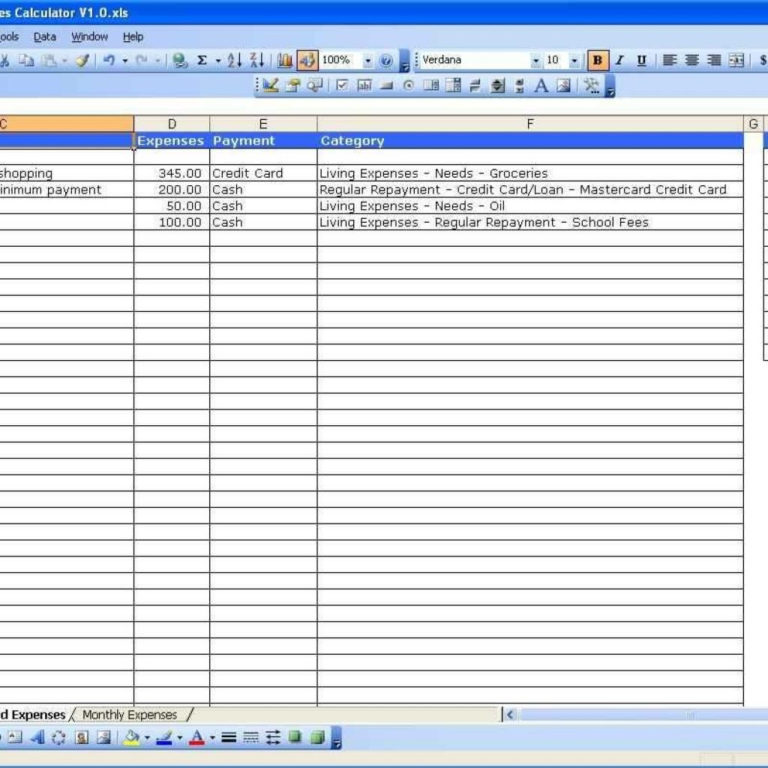 Utility Bill Tracking Spreadsheet regarding Utility Bill Tracking ...