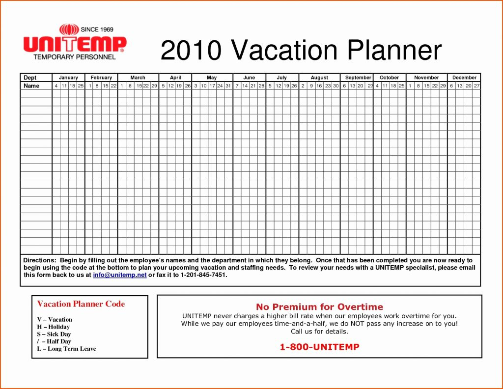 Vacation And Sick Time Accrual Spreadsheet —