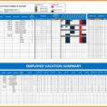 Vacation Spreadsheet Template 2018 For 10+ Employee Vacation Tracker Excel  This Is Charlietrotter