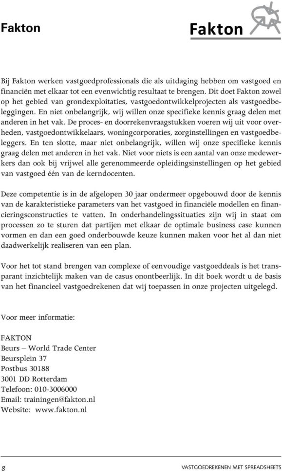 Vastgoedrekenen Met Spreadsheets Pdf Throughout Vastgoedrekenen Met Spreadsheets  Pdf