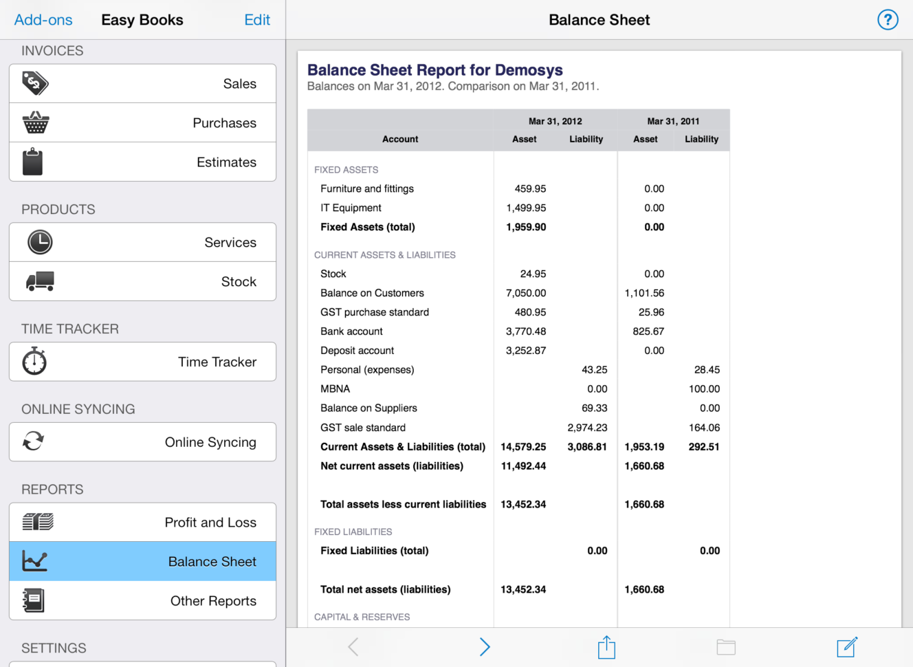 Vat Bookkeeping Spreadsheet Pertaining To Easy Books For Ios  Easy Books