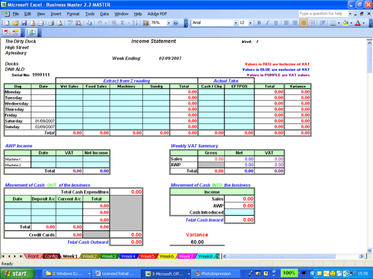 Vat Reconciliation Spreadsheet — db-excel.com