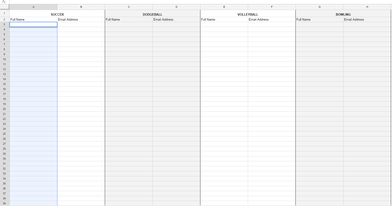 volleyball data sheets for excel