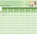 Volunteer Schedule Spreadsheet In Schedules  Office