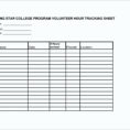 Volunteer Spreadsheet Template Throughout 019 Volunteer Hours Log Template Excel New Famous Work S Entry Level