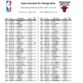 Warriors Schedule Spreadsheet Regarding Here's All 82 Games Of The Bulls' 201819 Schedule  Nbc Sports Chicago