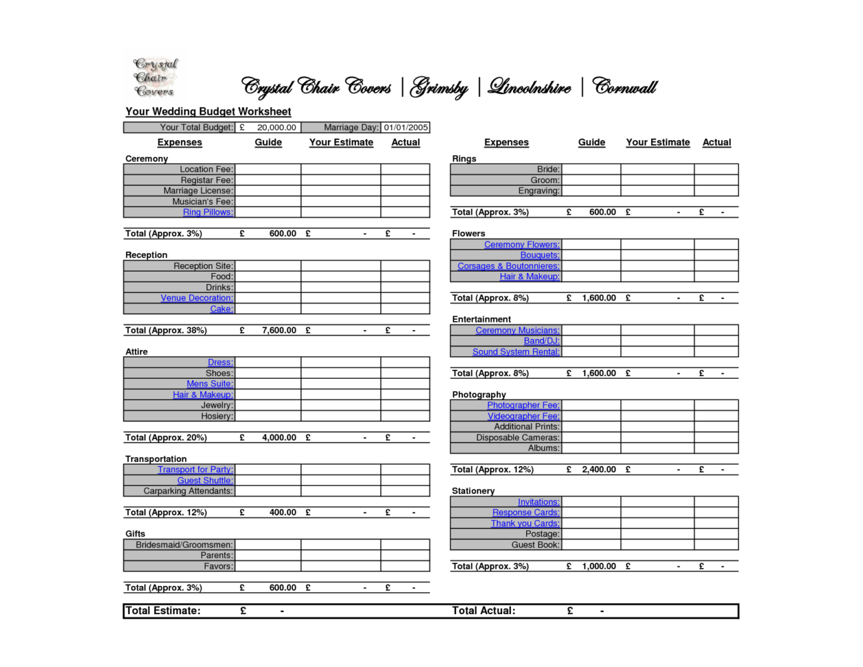 Wedding Budget Breakdown Spreadsheet Inside Best Wedding Budget Spreadsheet  Homebiz4U2Profit