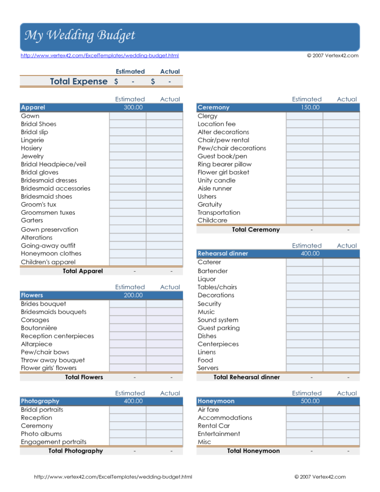 Wedding Cost Spreadsheet Template regarding Wedding Cost