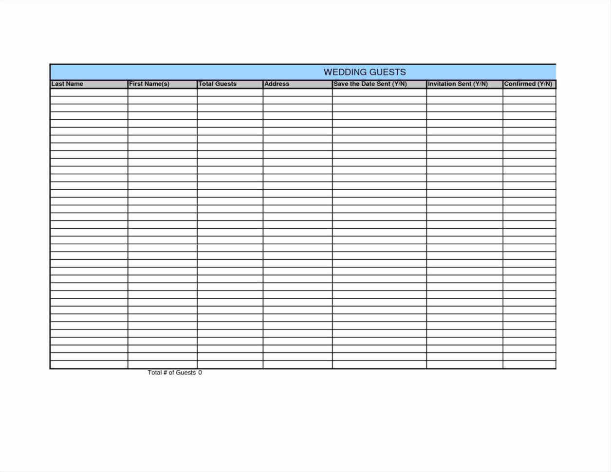 Wedding Invite List Spreadsheet For Guest List Template Excel Inspirational Free Wedding Guest List Wedding Invite List Spreadsheet For Guest List Template Excel Inspirational Free Wedding Guest List