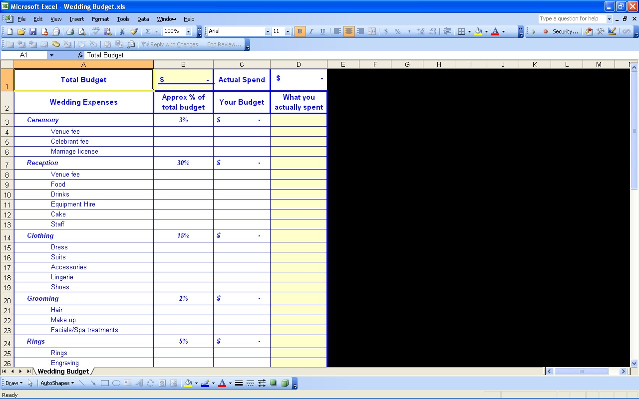 Wedding Registry Spreadsheet With 15 Useful Wedding Spreadsheets – Excel Spreadsheet