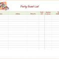 Wedding Spreadsheet Guest List Templates Throughout 020 Free Printable Wedding Guest List Template Excel Vendor