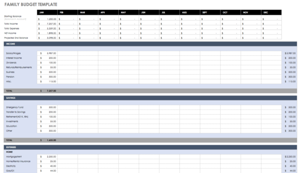 Weekly Budget Spreadsheet — db-excel.com